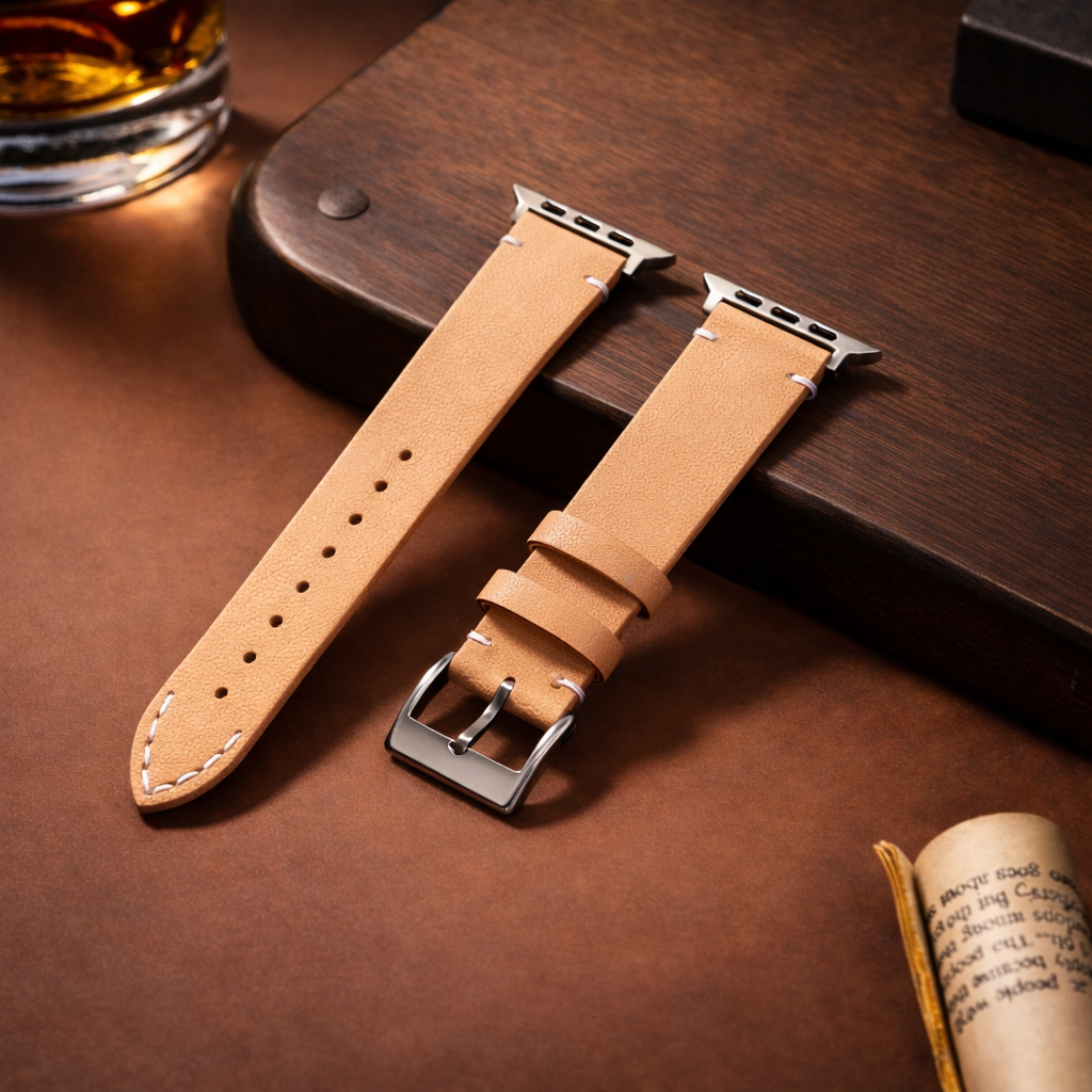 Avontic Executive Heritage Leather Band – Apple Watch Series 1–11 & Ultra