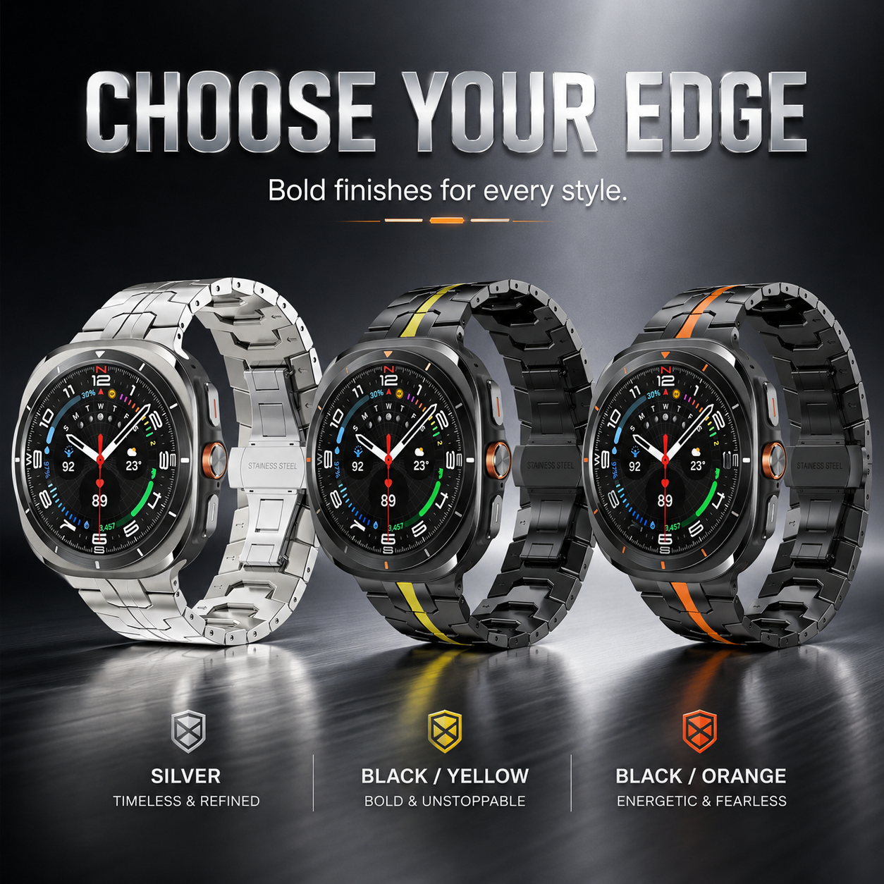 TitaniumLuxe Apex Band For Samsung Galaxy Watch Ultra & Ultra 2 (2026)