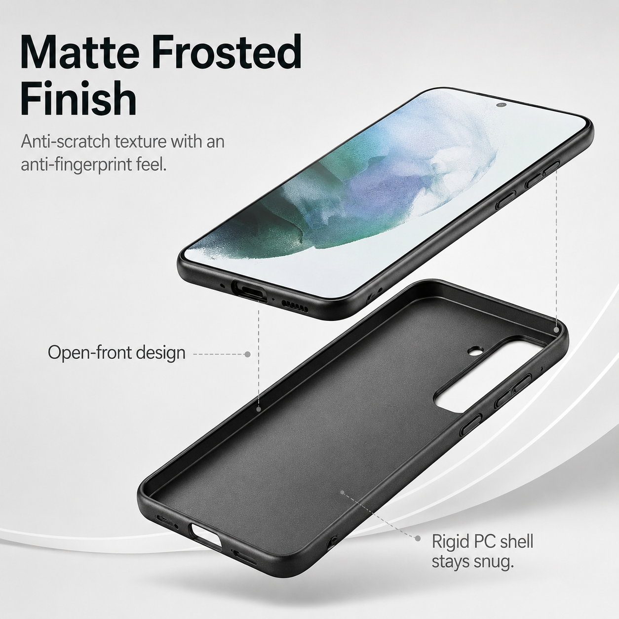 Avontic Ultra Slim Matte Case For Samsung Galaxy Phones