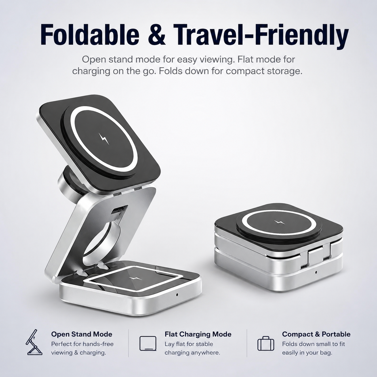 AvonticCharge Foldable Trio Wireless Charging Station