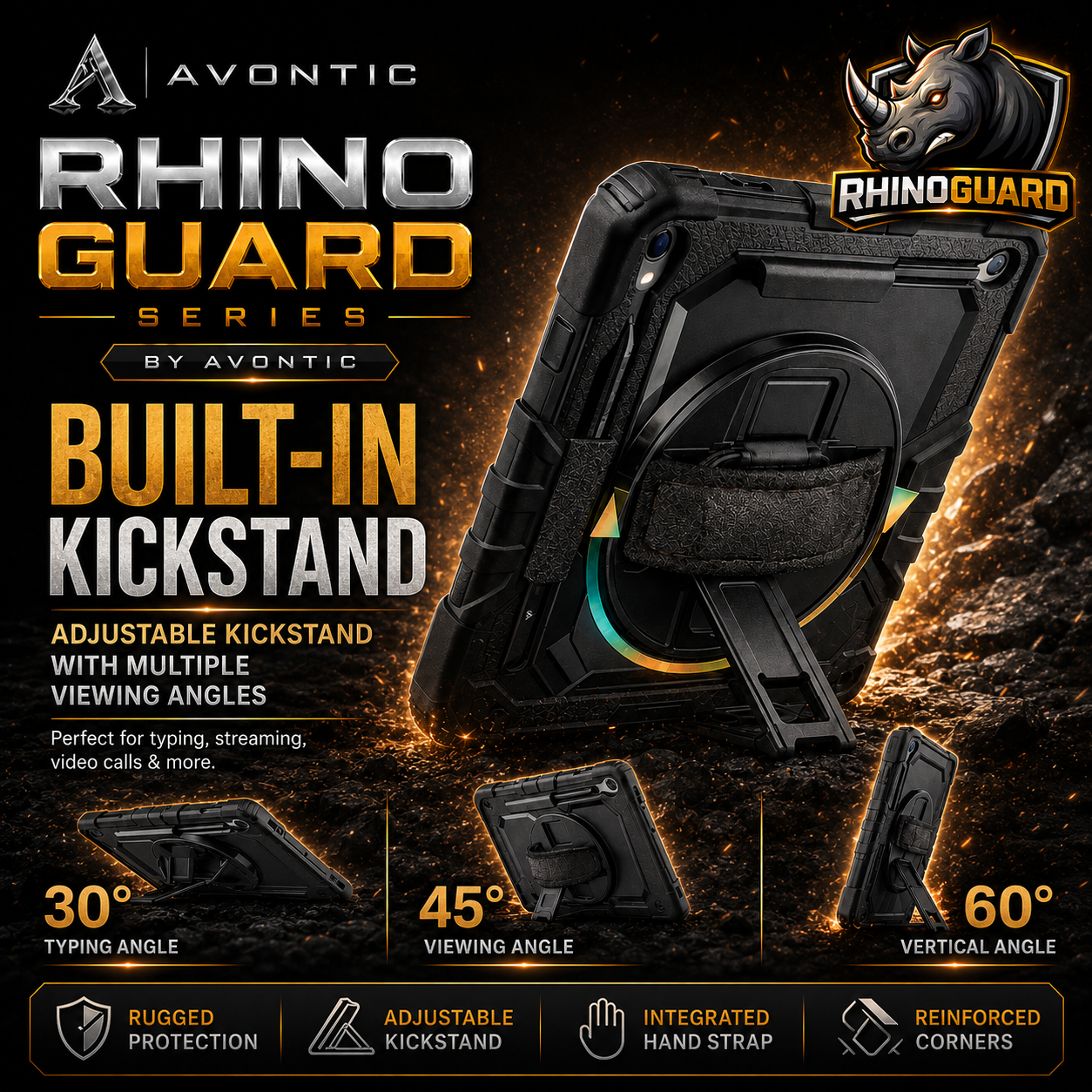 RhinoGuard Tactical 360 Pro Case for Galaxy Tab Series
