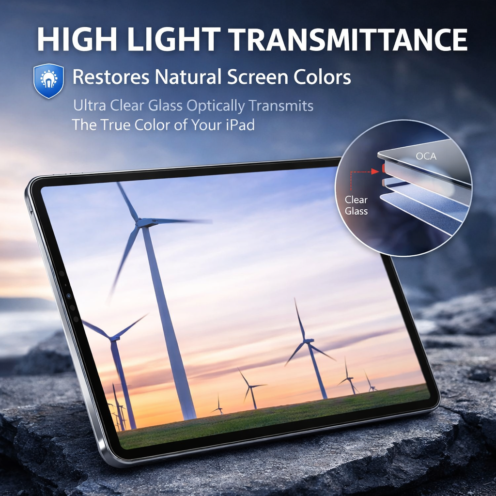 UltraShield Privacy Pro Tempered Glass Screen Protector for iPad