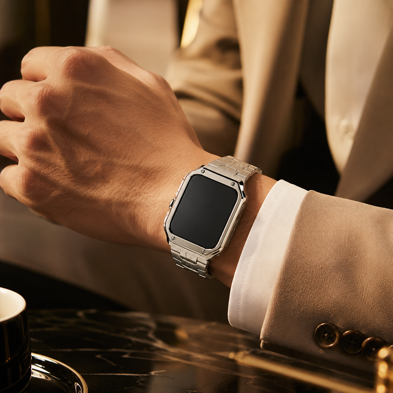 TitaniumGuard Forged in Fire Prestige Band + Case for Apple Watch Ultra (49mm) & Series 11/10 (46mm/42mm)