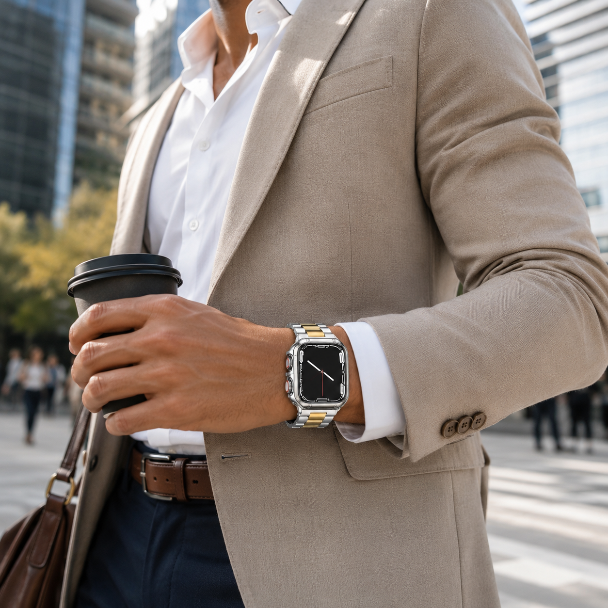 LuxGuard Elite Band & Case Set for Apple Watch