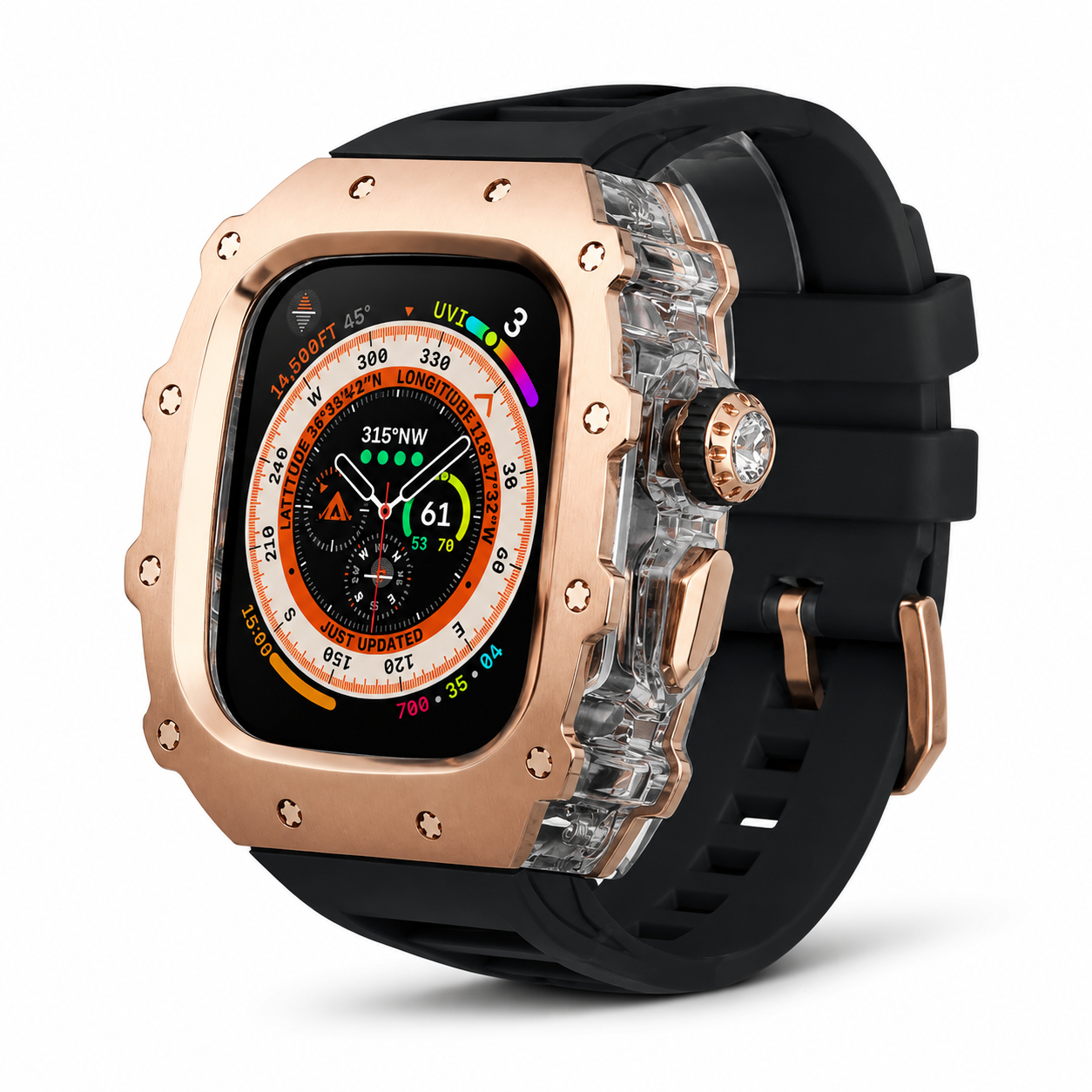 FortiCase Sport Edition — Stainless Steel Armor Kit for Apple Watch Ultra 3, 2 & 1 & Series 6–9