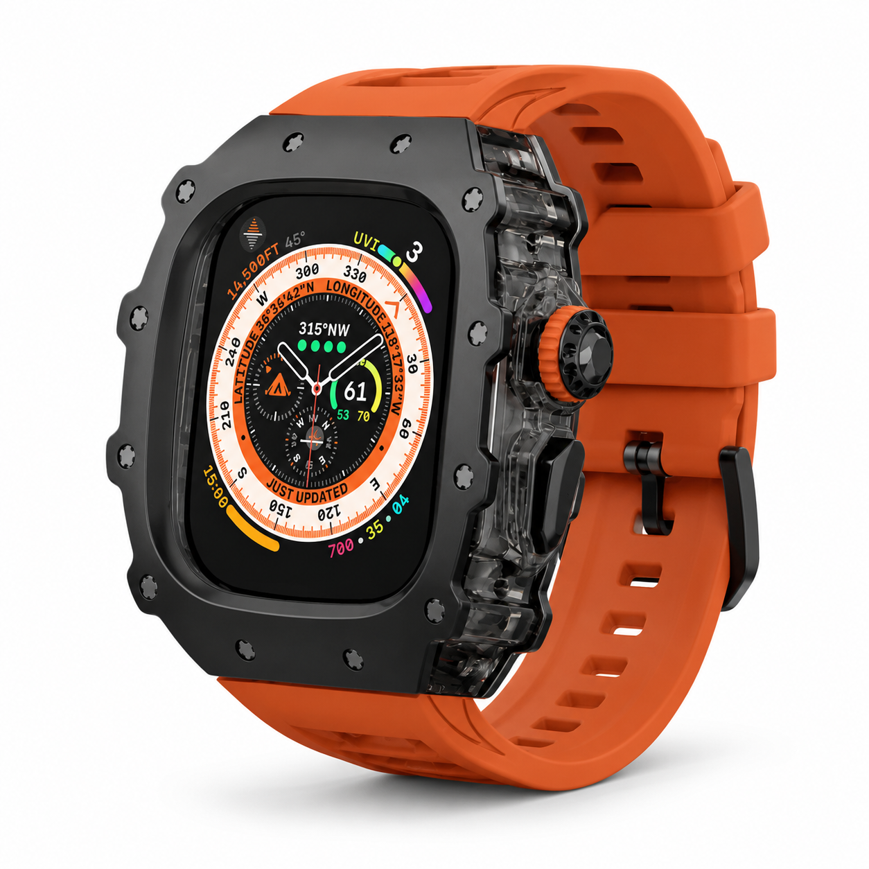 FortiCase Sport Edition — Stainless Steel Armor Kit for Apple Watch Ultra 3, 2 & 1 & Series 6–9