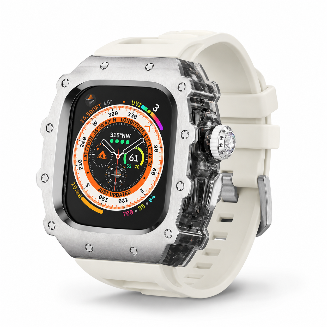 FortiCase Sport Edition — Stainless Steel Armor Kit for Apple Watch Ultra 3, 2 & 1 & Series 6–9