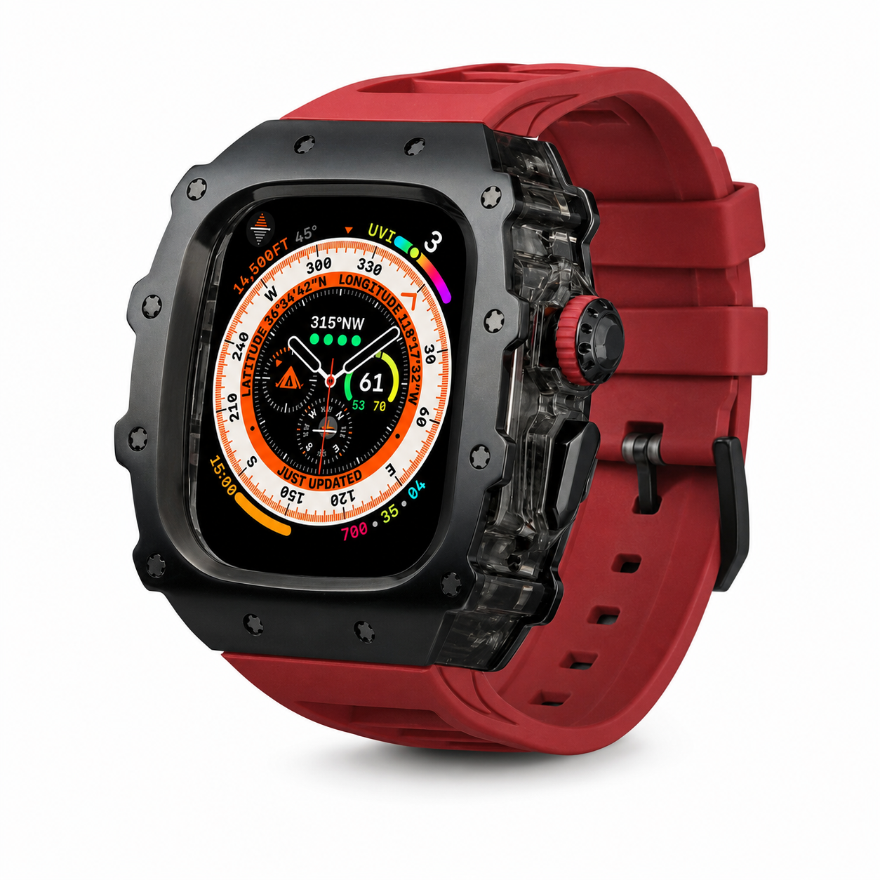 FortiCase Sport Edition — Stainless Steel Armor Kit for Apple Watch Ultra 3, 2 & 1 & Series 6–9