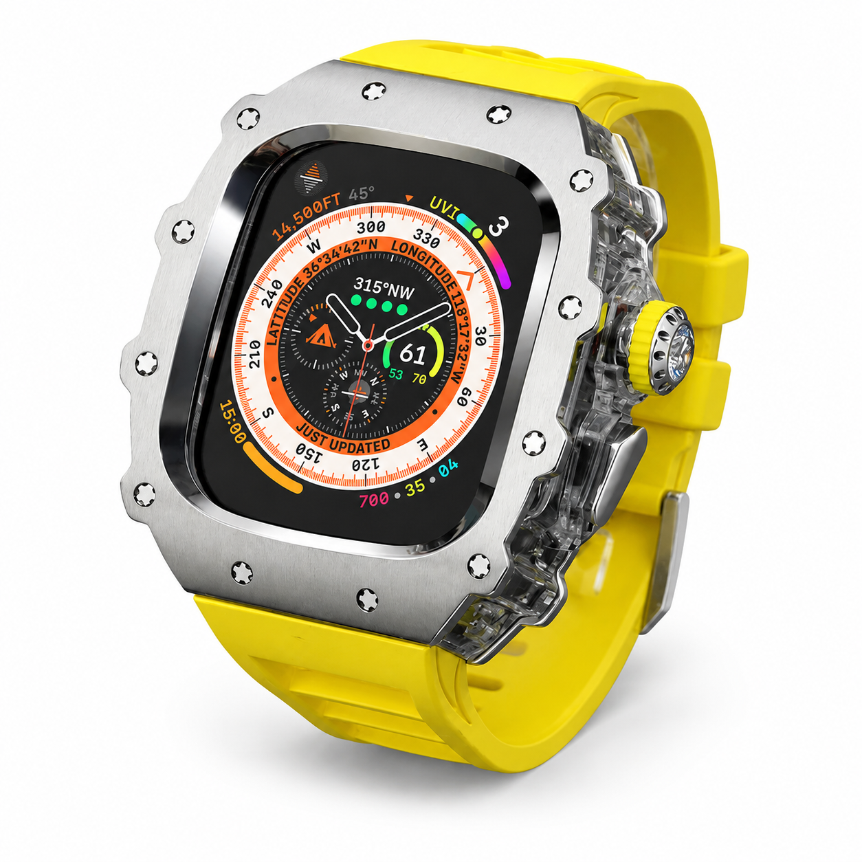 FortiCase Sport Edition — Stainless Steel Armor Kit for Apple Watch Ultra 3, 2 & 1 & Series 6–9