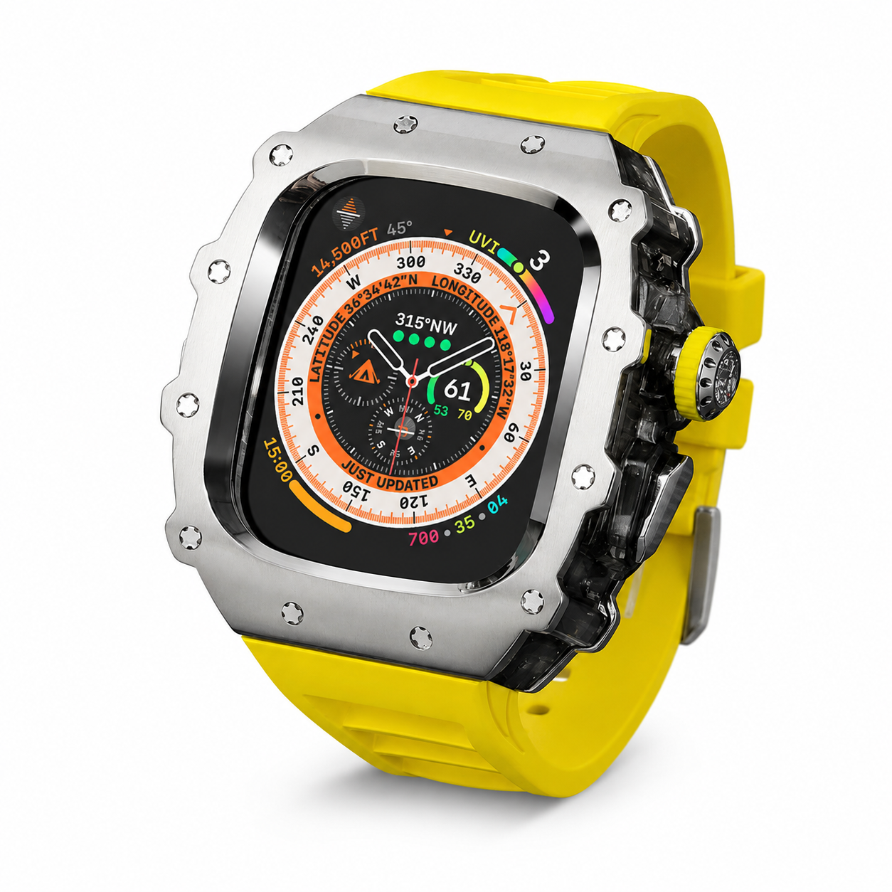FortiCase Sport Edition — Stainless Steel Armor Kit for Apple Watch Ultra 3, 2 & 1 & Series 6–9