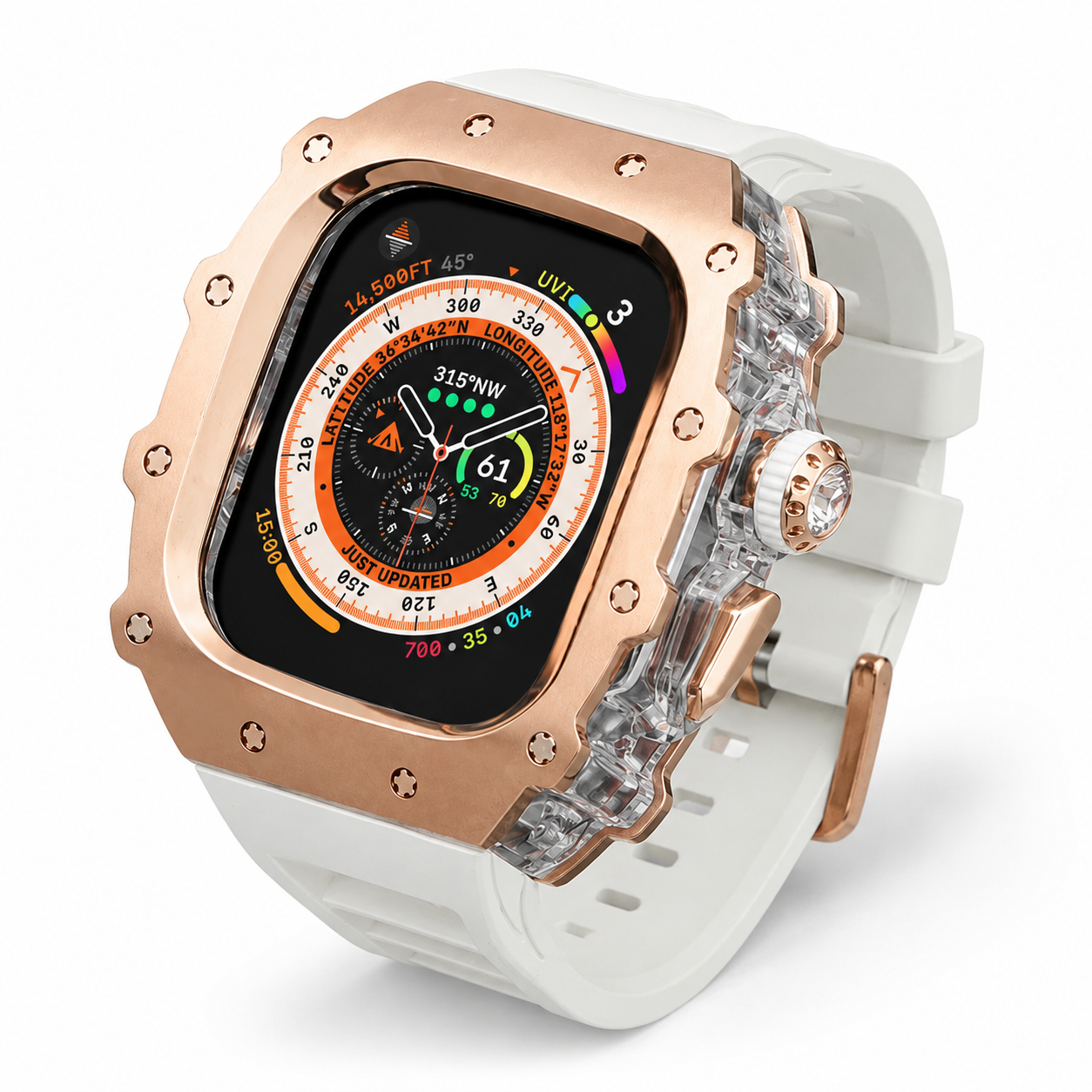 FortiCase Sport Edition — Stainless Steel Armor Kit for Apple Watch Ultra 3, 2 & 1 & Series 6–9