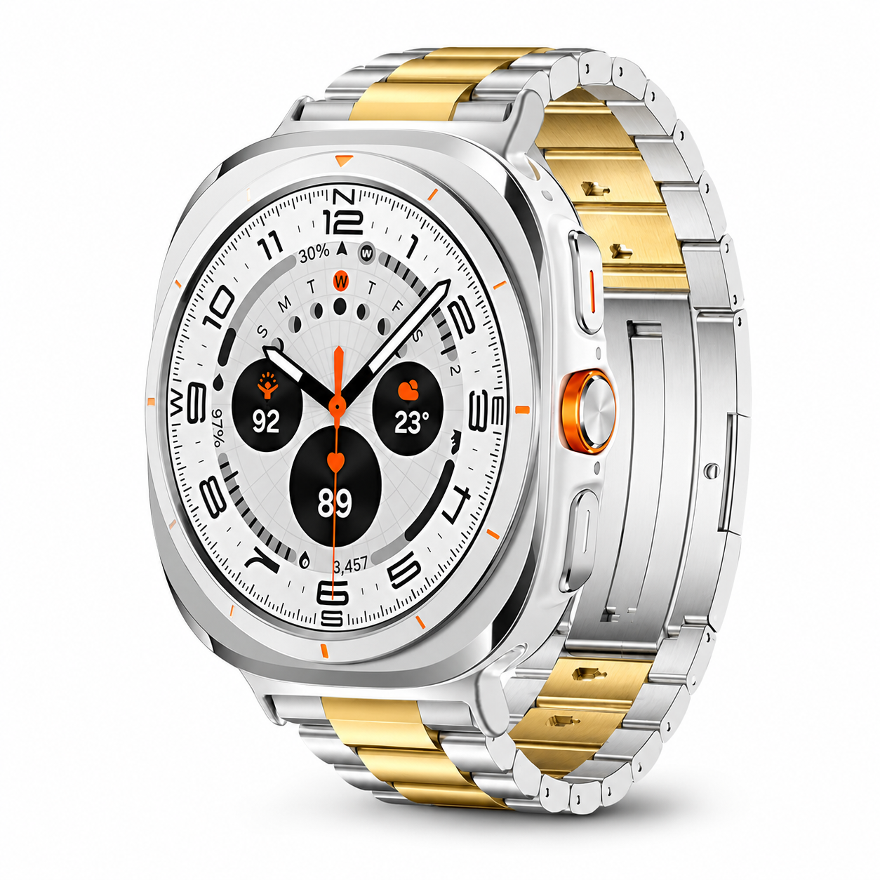 TitaniumLuxe Pro Band for Samsung Galaxy Watch Ultra 2024 & 2025 (47mm) - Premium Titanium, Adjustable, 4 Finishes