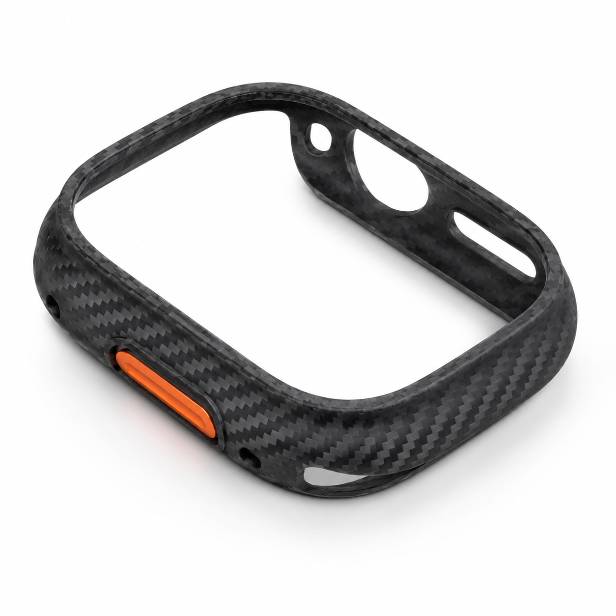 CarbonShieldPro Carbon Fiber Case for Apple Watch Ultra 3/Ultra 2/Ultra 49mm – Lightweight Scratch & Impact Resistant Protective Cover