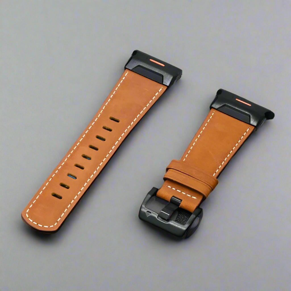 Crazy Horse Leather Strap for Samsung Galaxy Band Ultra 47mm Aluminum Alloy Case+bracelet for Galaxy Ultra Watchband Accessories Avontic