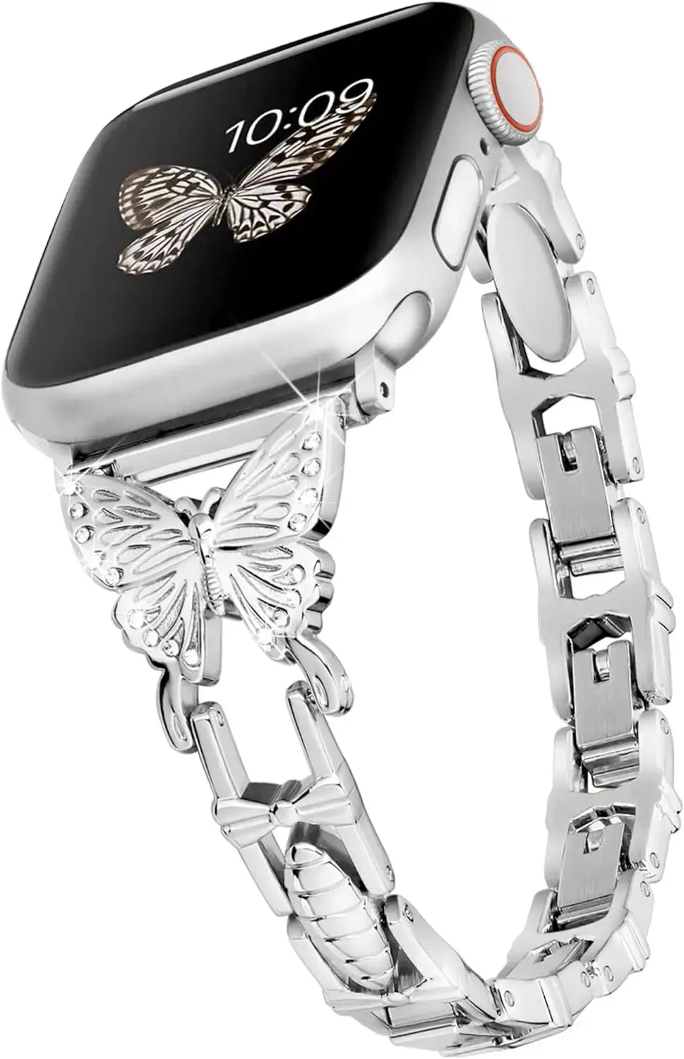 FlutterGlimmer Diamond Butterfly Band for Apple Watch - Avontic