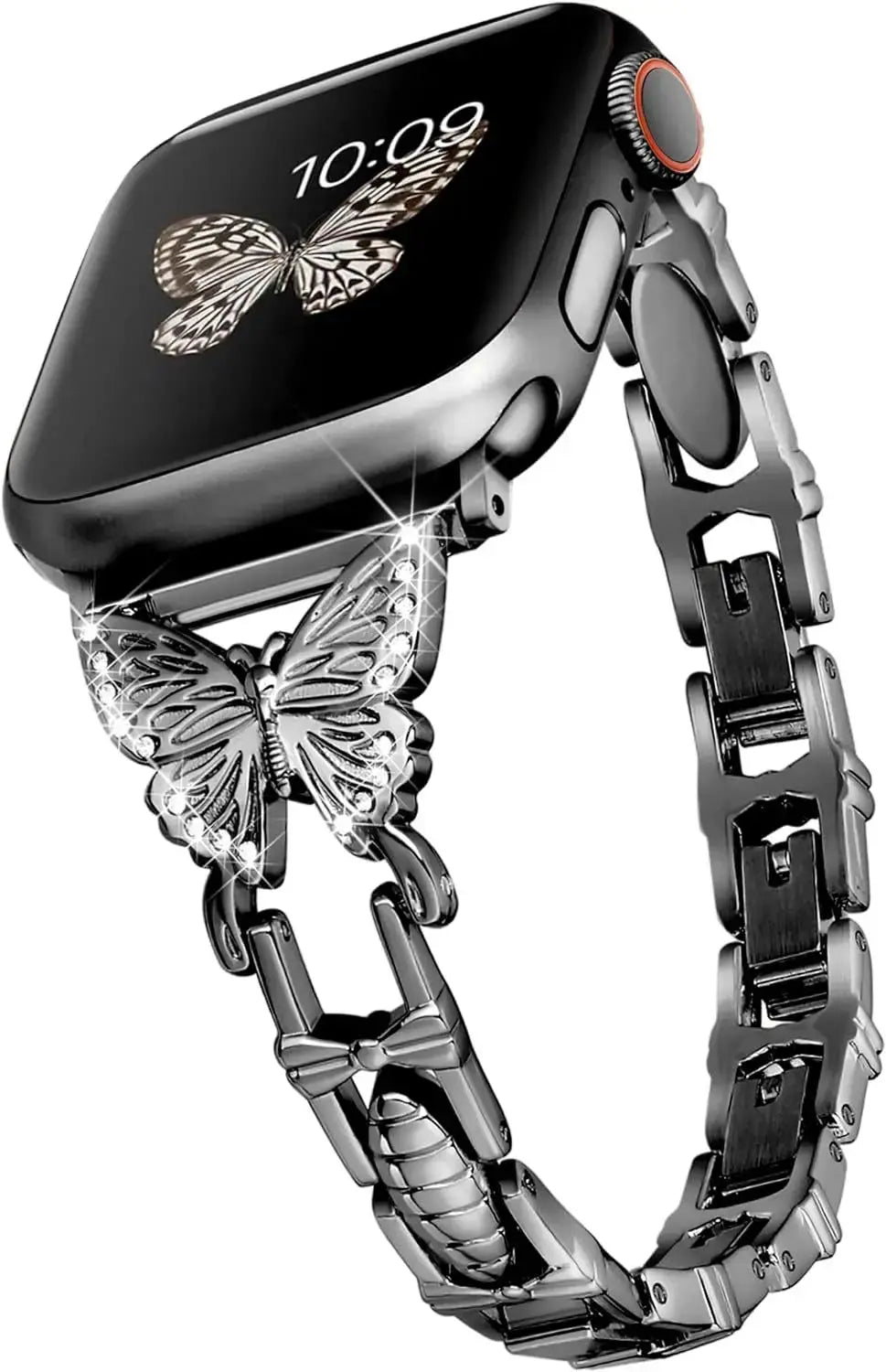 FlutterGlimmer Diamond Butterfly Band for Apple Watch - Avontic