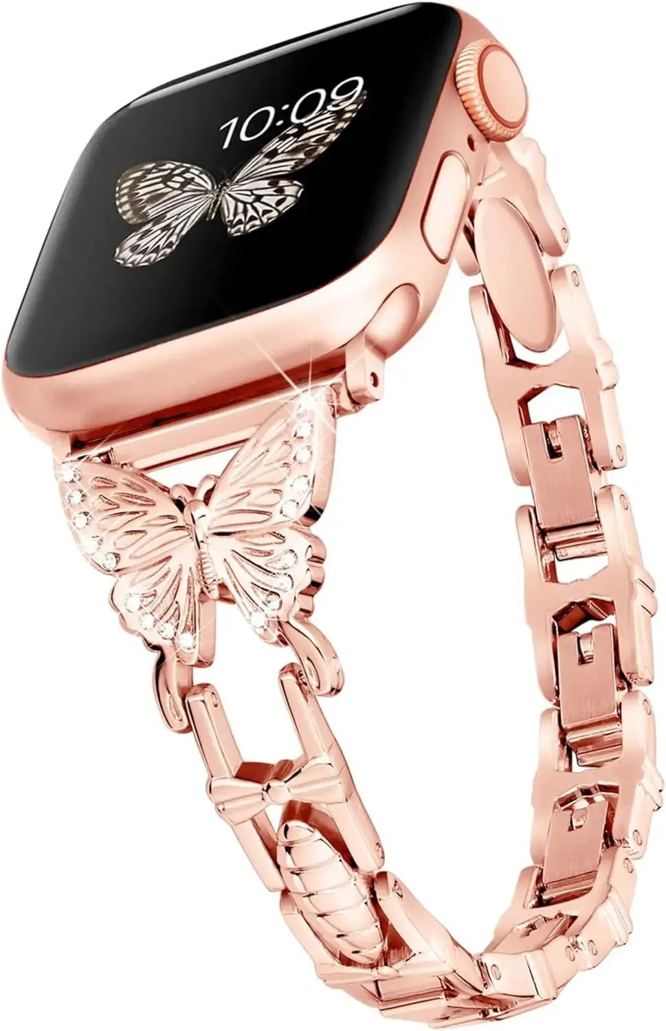 FlutterGlimmer Diamond Butterfly Band for Apple Watch - Avontic