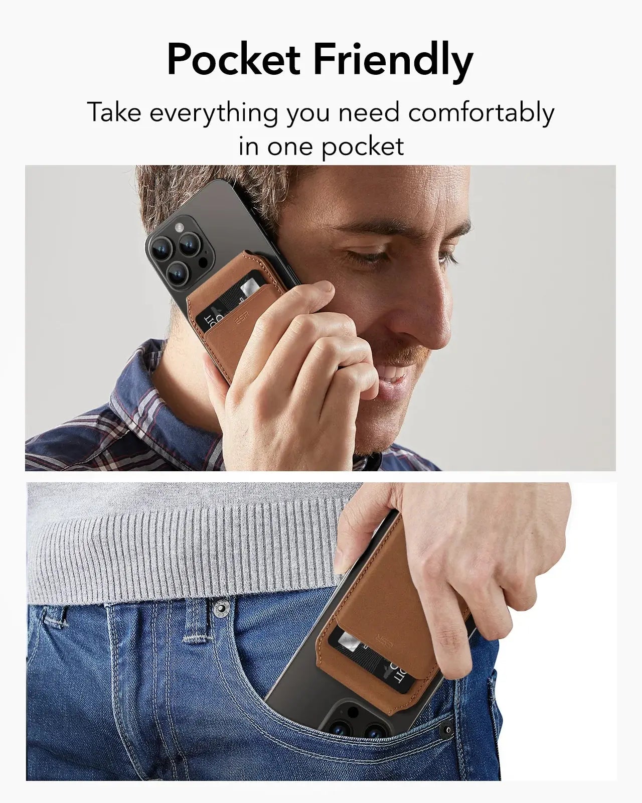 MagnaLeather Wallet Stand Case for iPhone 12 13 14 15 — product view 10