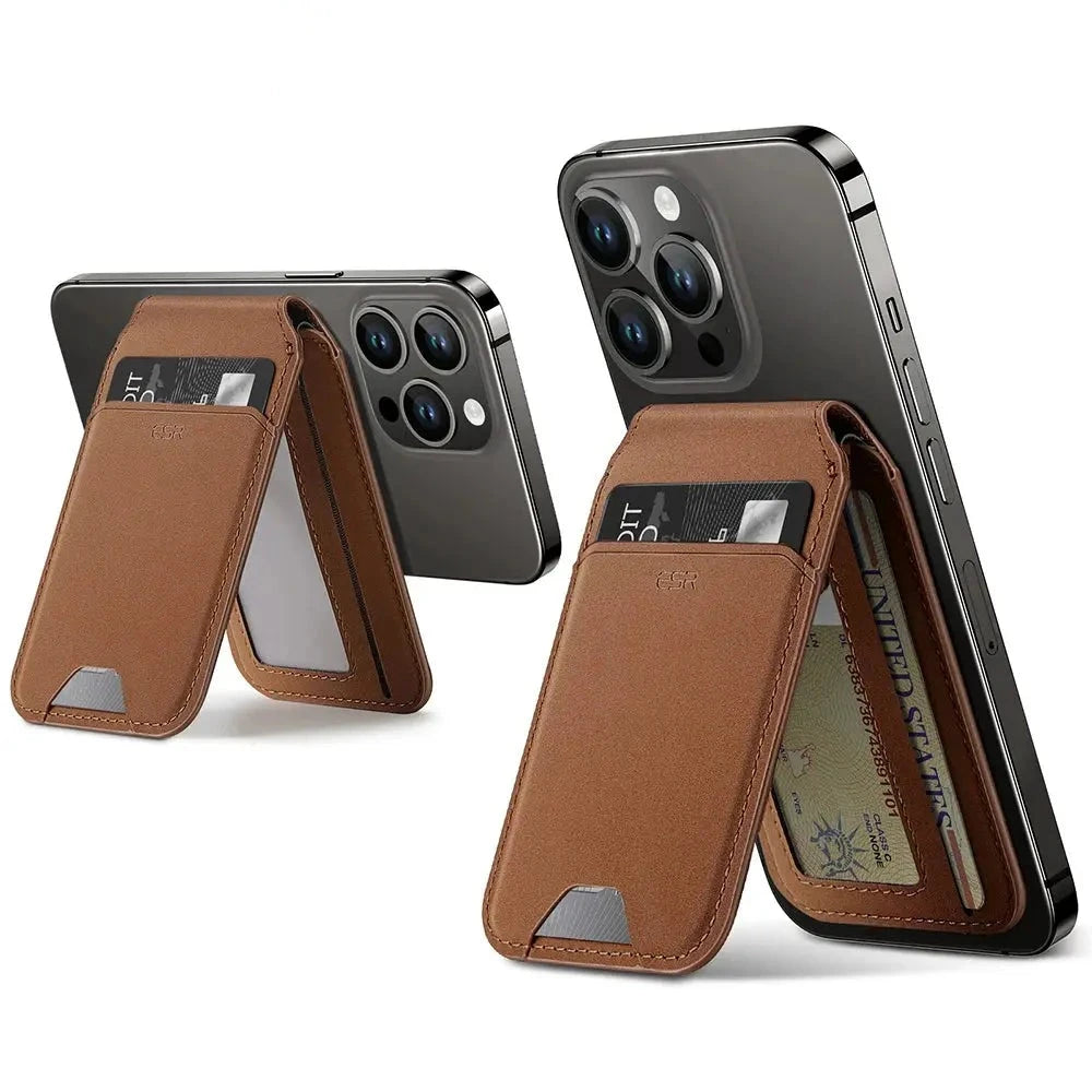 MagnaLeather Wallet Stand Case for iPhone 12 13 14 15 — product view 2