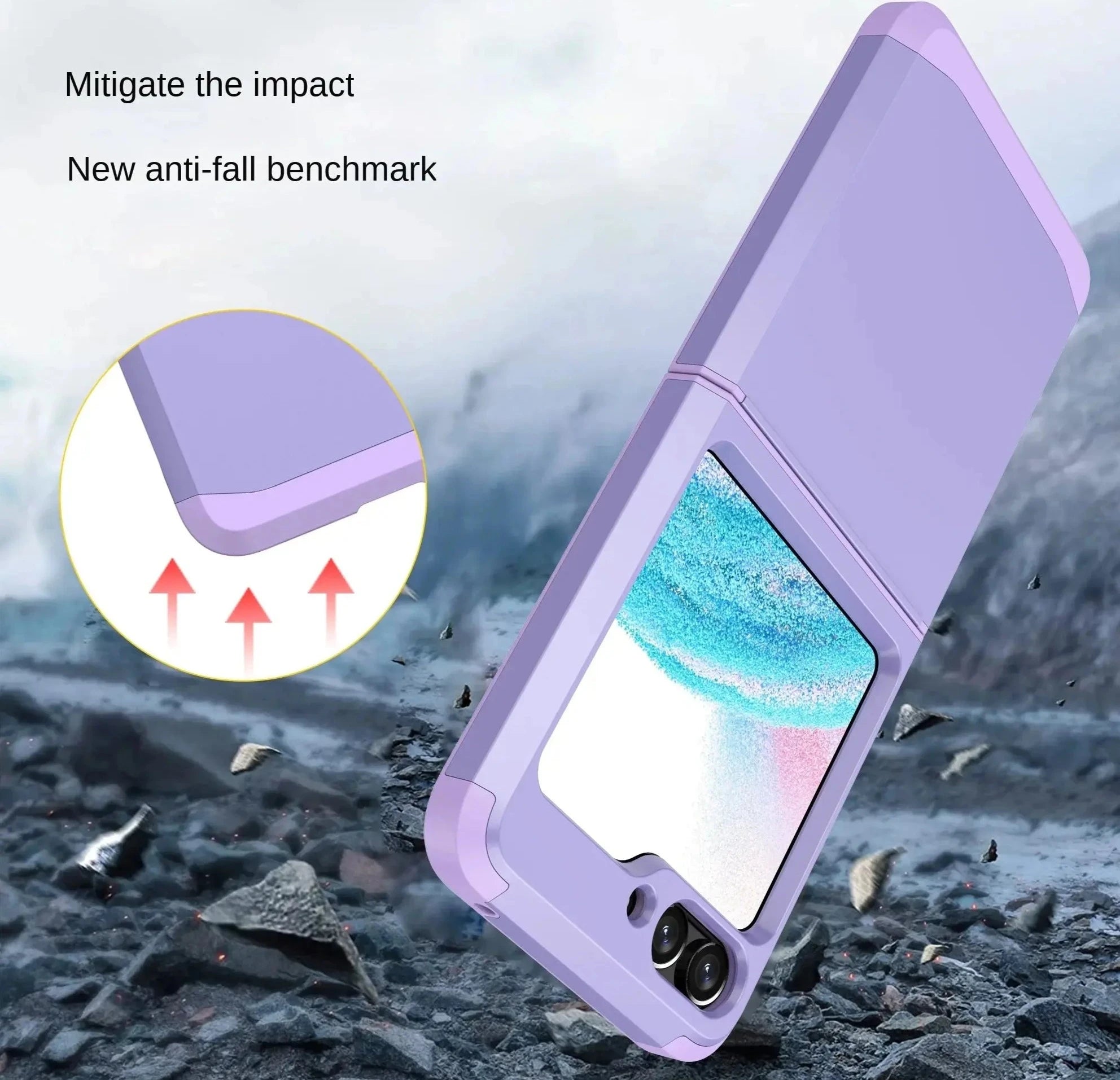 Electroplated Armor Hinge Integrated Phone Case for Samsung Galaxy Z Flip 6 5 4 3 Flip5 Flip6 5G Hard Shell Protective Cover Pinnacle Luxuries