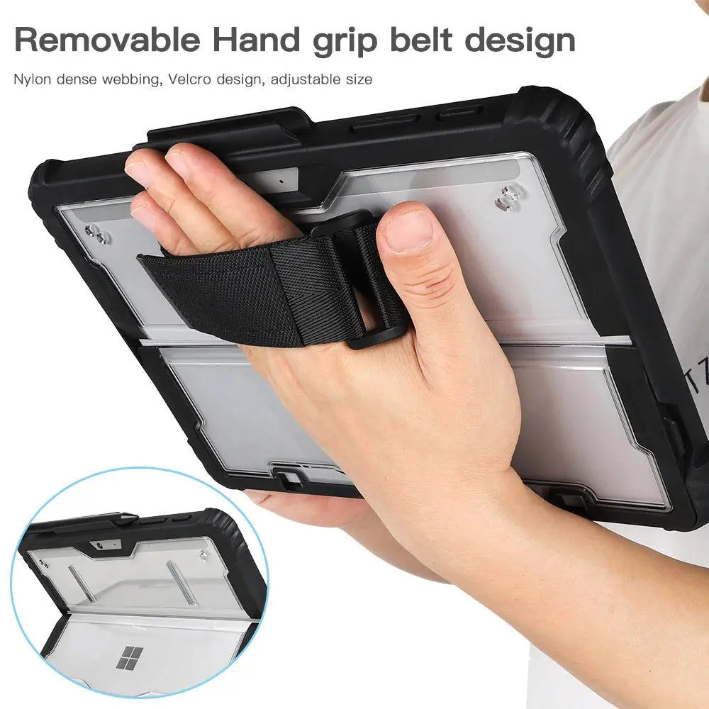 For Microsoft Surface Pro 9 8 7 6 5 4 LTE Surface GO 1 2 3 All-in-One Protective Case Rugged Cover Case with Magnetic Pen Holder Avontic