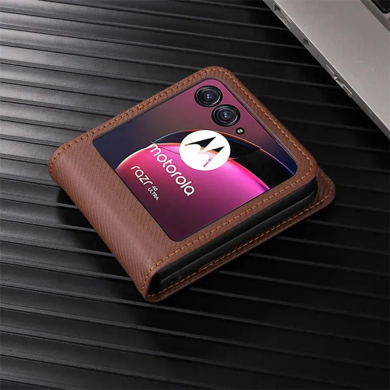 CarbonFlex WalletGuard Case For Motorola Razr 40 Ultra - Avontic