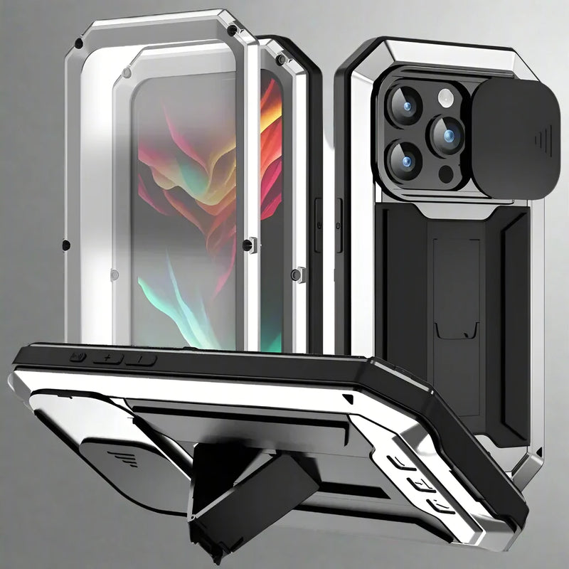 ArmorXProGuard Max: Premium Military-Grade Rugged Case with 360° Tempered Glass Protection for iPhone 16 & Earlier Models