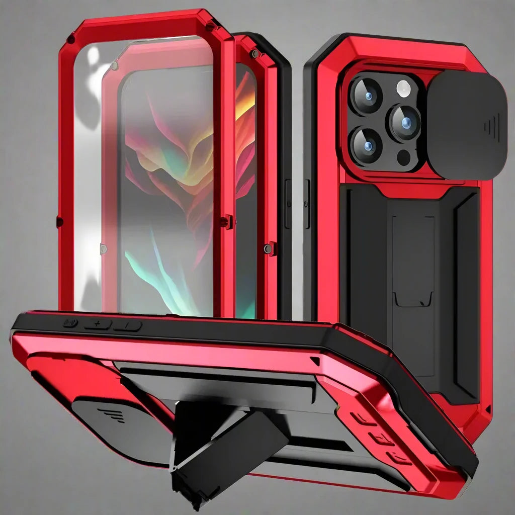 ArmorX™ ProGuard Max: Premium Military-Grade Rugged Case with 360° Tempered Glass Protection for iPhone 16 & Earlier Models