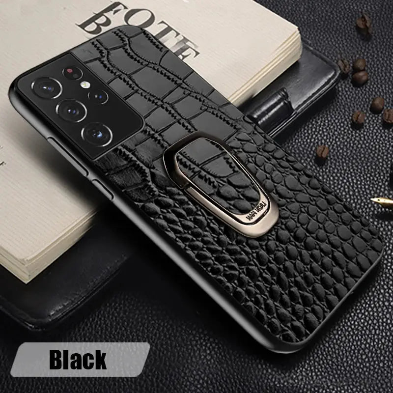 LuxView Genuine Leather Case for Samsung Galaxy S24 Series — product view 2
