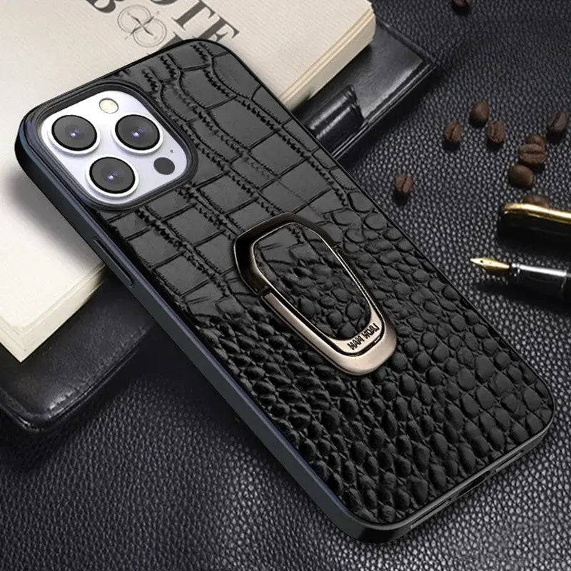 LuxView Genuine Leather Case for iPhone - Avontic