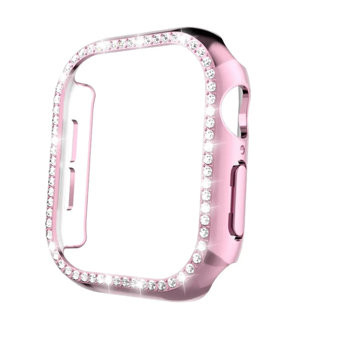 Glass+Diamond Cover For Apple Watch Case 46mm 42mm Bling Bumper Protector for iWatch series 10 46 42 mm WatchCase Avontic