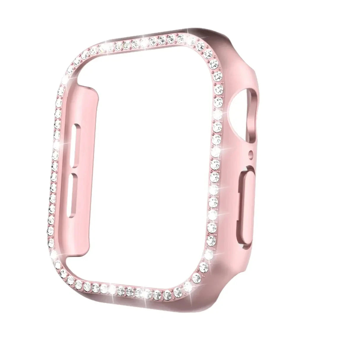 Glass+Diamond Cover For Apple Watch Case 46mm 42mm Bling Bumper Protector for iWatch series 10 46 42 mm WatchCase Avontic