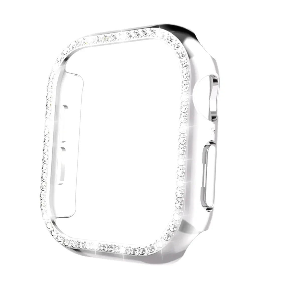 Glass+Diamond Cover For Apple Watch Case 46mm 42mm Bling Bumper Protector for iWatch series 10 46 42 mm WatchCase Avontic