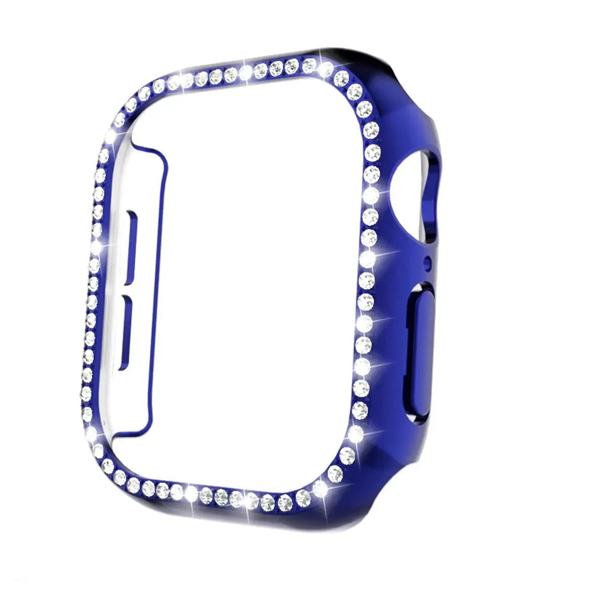 Glass+Diamond Cover For Apple Watch Case 46mm 42mm Bling Bumper Protector for iWatch series 10 46 42 mm WatchCase Avontic