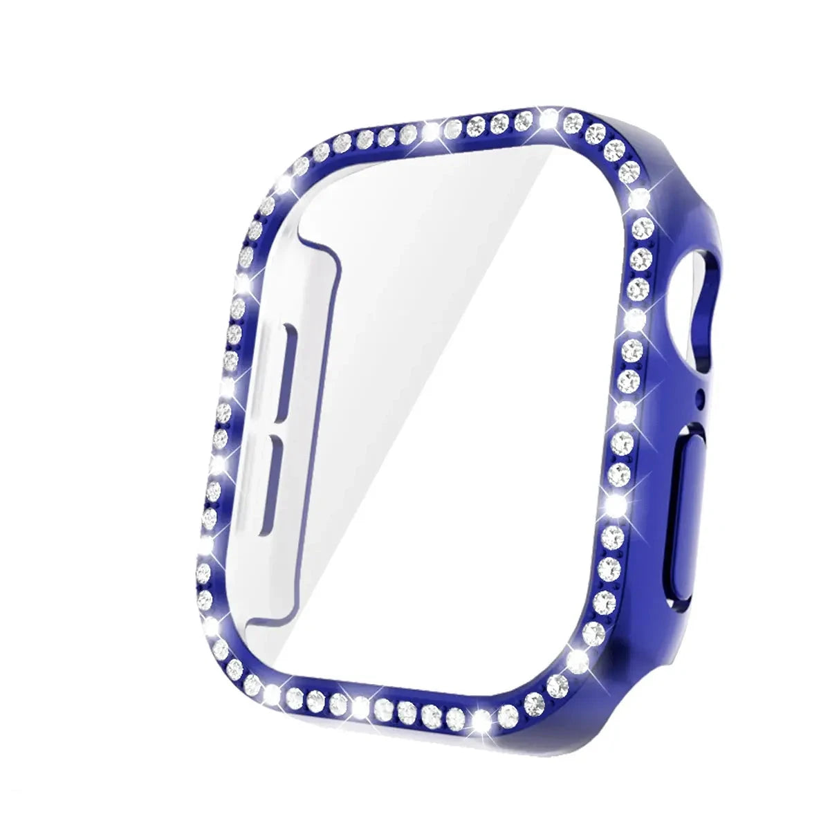 Glass+Diamond Cover For Apple Watch Case 46mm 42mm Bling Bumper Protector for iWatch series 10 46 42 mm WatchCase Avontic