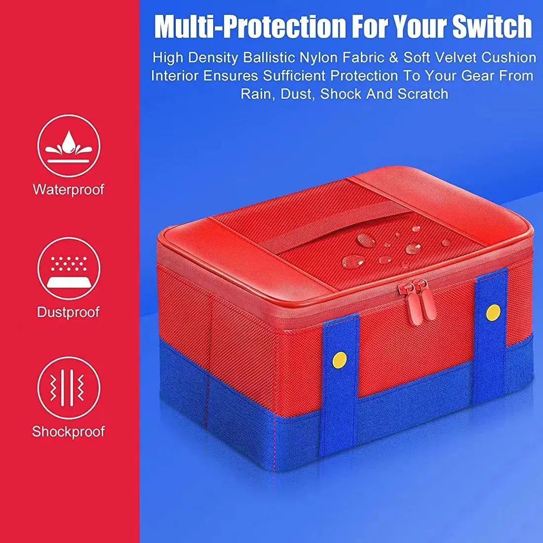 Large Carrying Protective Case for Nintendo Switch OLED Console Pro Controller Travel Storage Bag Case For Switch Accessories Avontic