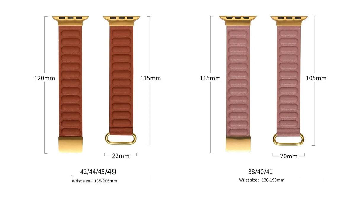Leather Strap For Apple Watch Band 45mm 41mm Series 9 8 7 44mm 40 38mm 42mm Magnetic Loop Link Bracelet For iWatch Ultra 2 41mm Avontic