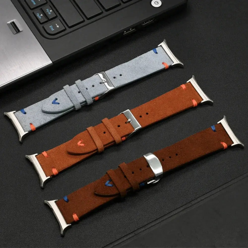Leather Strap for Samsung Galaxy Watch Ultra 47mm Handmade Soft Leather band for Galaxy 47mm Ultra No Gap Curved End Bracelet Avontic