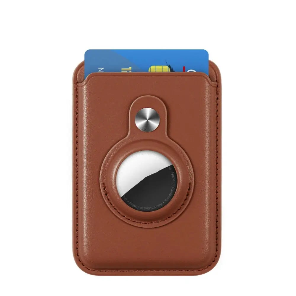 LuxTrack 2-in-1 Magnetic Wallet Case with Apple AirTag Slot for iPhone - Avontic