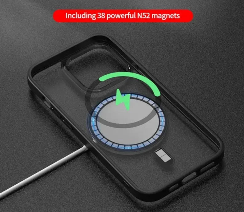Luxury Clear HD Phone Case For iPhone 14 13 12 11 15 Pro Max Funda Magnetic Magsafe Wireless Charging Shockproof Cellphone Cover Pinnacle Luxuries