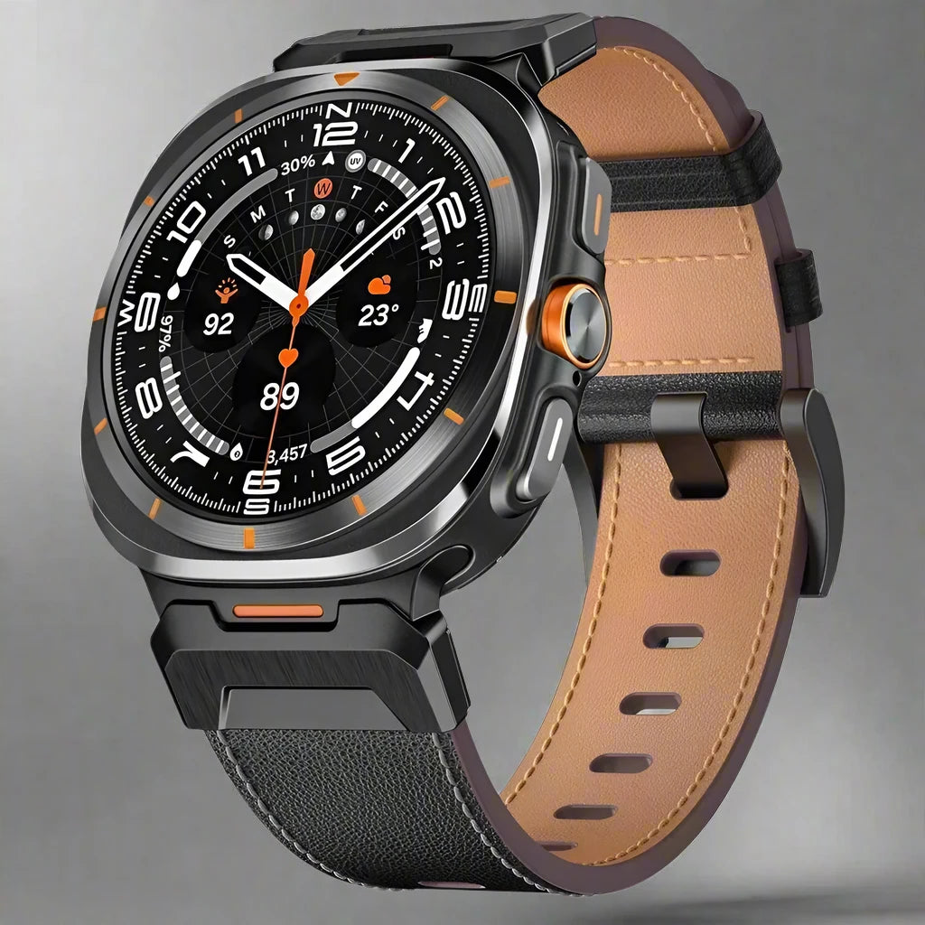 Elite Leather Executive Band for Samsung Galaxy Watch Ultra & Ultra 2 (2026) — product view 3