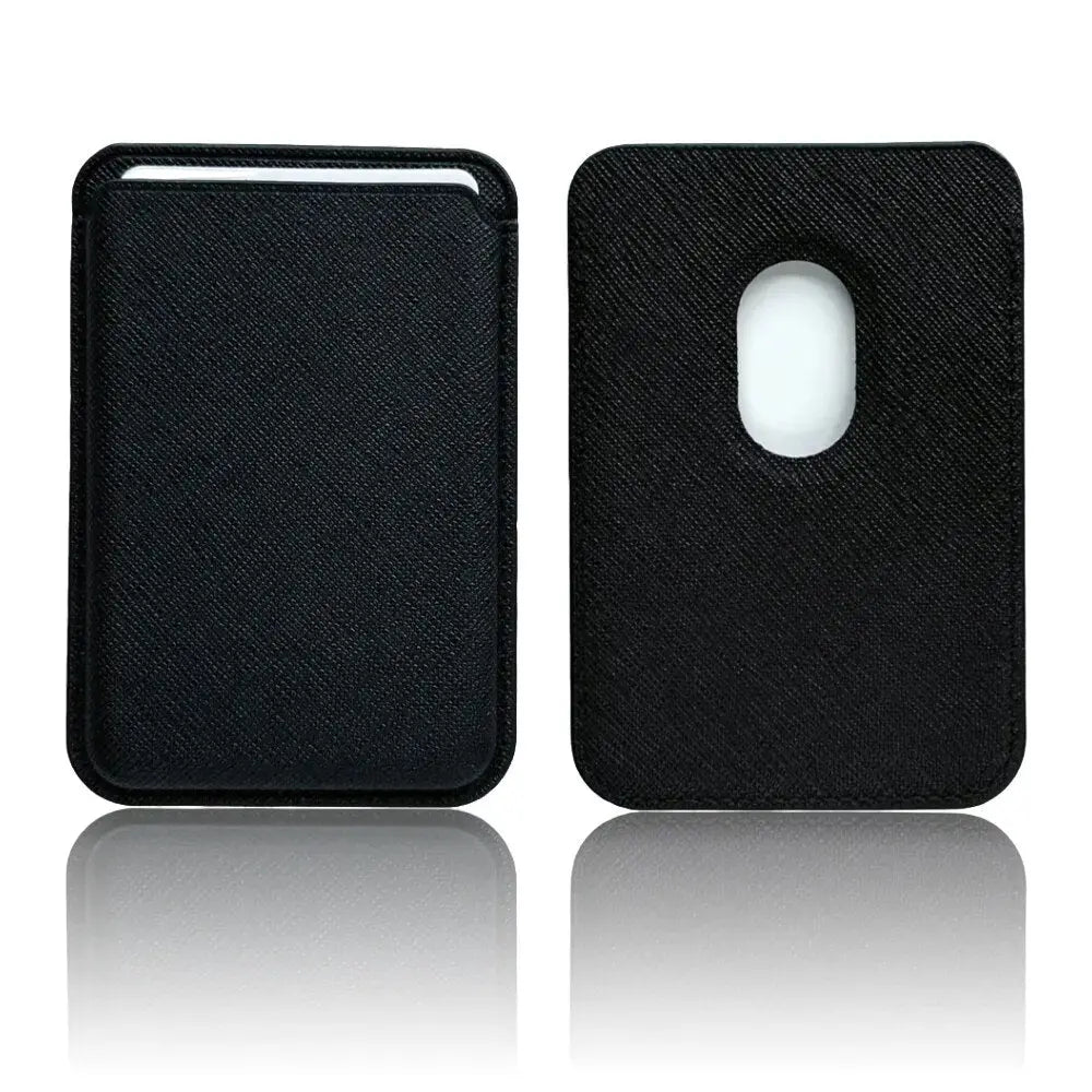 Luxury M Saffiano Leather Card Holder for Iphone 15 14 13 12 Mag Safe Wallet for Phone Accessories Strong Magnetism Suction Type Avontic