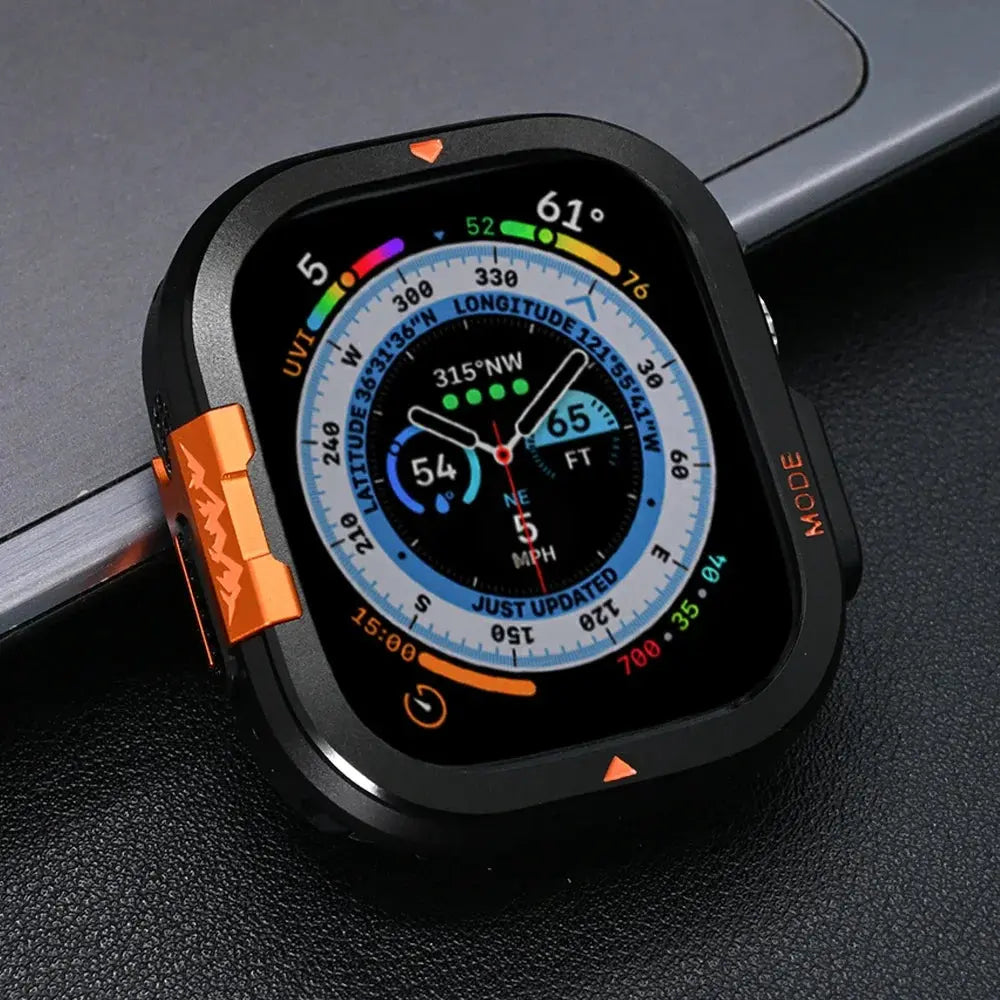 Luxury Metal Case for Apple Watch Series 10 46mm Ultra 2 49mm Aluminum Alloy Bumper Frame for iwatch ULTRA 49MM Protective Cover Avontic