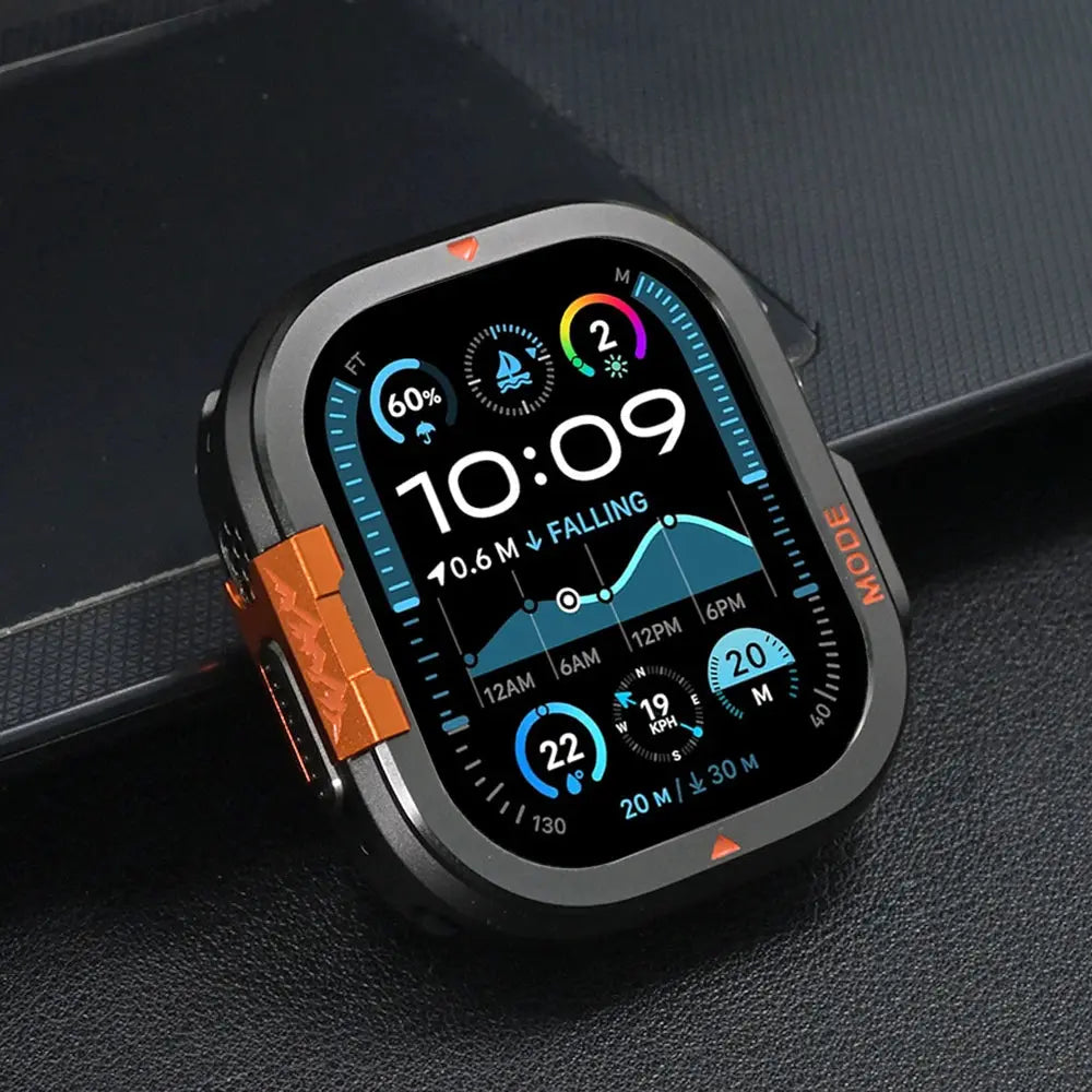 Luxury Metal Case for Apple Watch Series 10 46mm Ultra 2 49mm Aluminum Alloy Bumper Frame for iwatch ULTRA 49MM Protective Cover Avontic