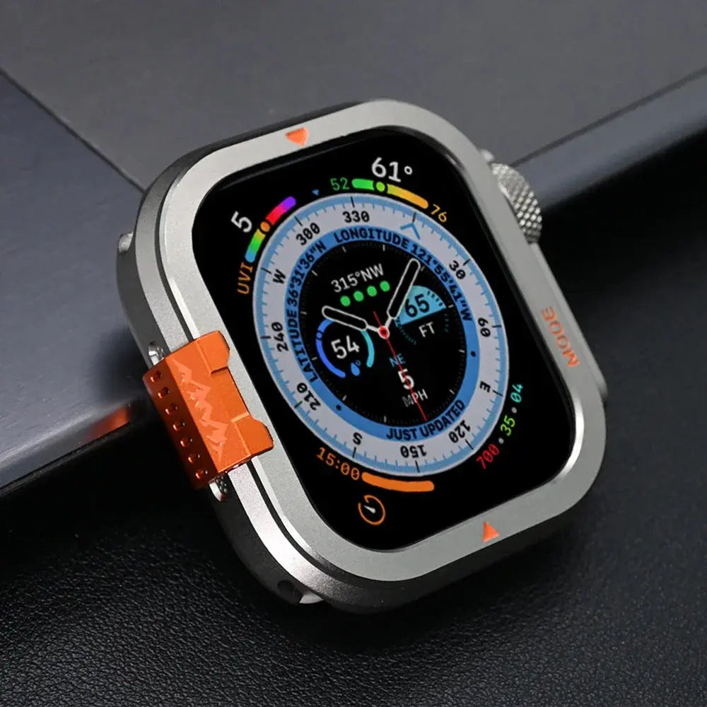 Luxury Metal Case for Apple Watch Series 10 46mm Ultra 2 49mm Aluminum Alloy Bumper Frame for iwatch ULTRA 49MM Protective Cover Avontic