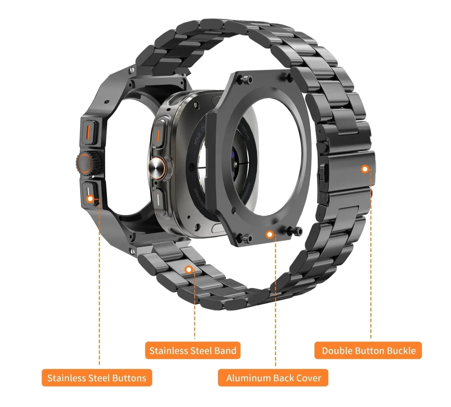 EliteGuard Steel Band & Case for Galaxy Watch Ultra (2024/2025) 47mm — product view 4