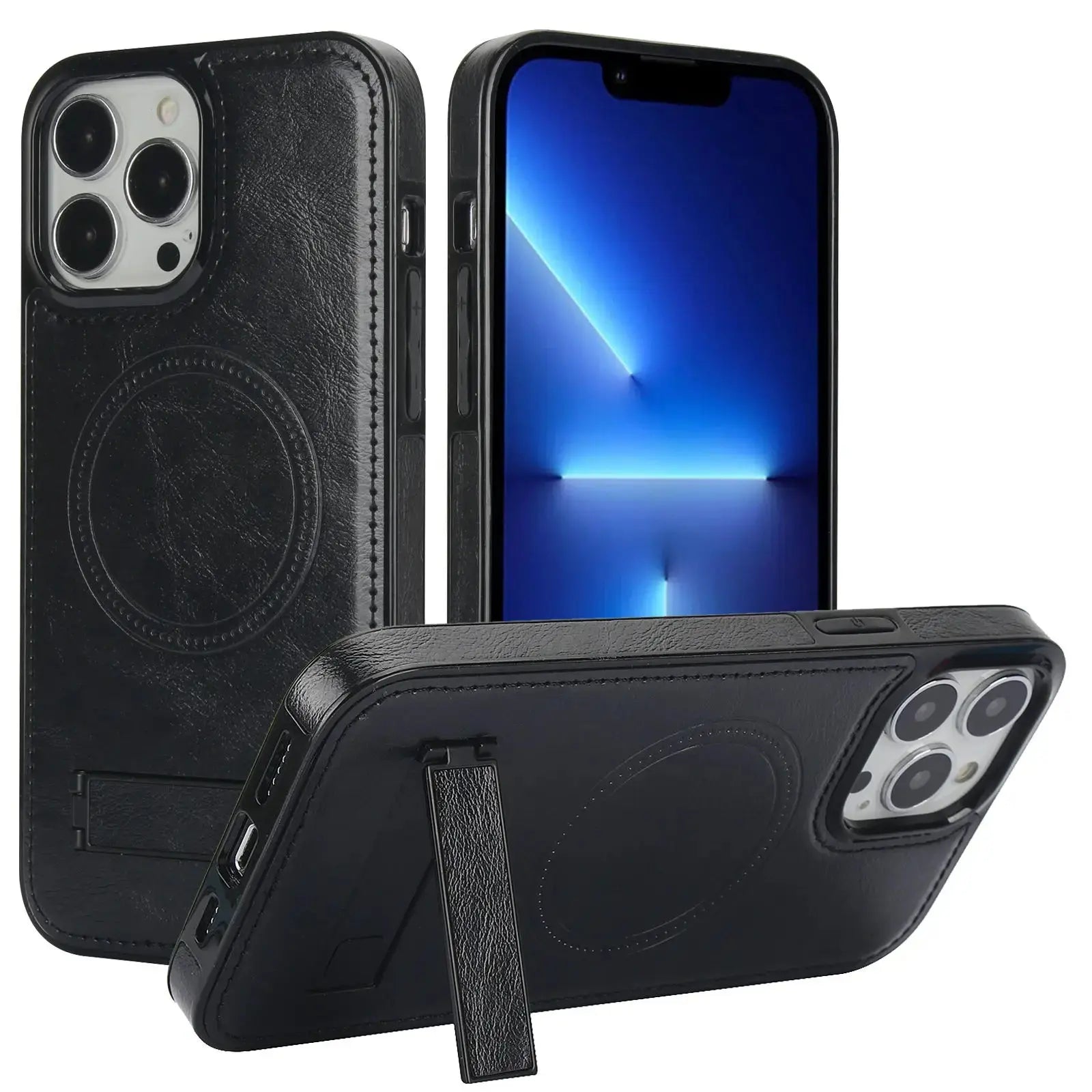 MagnoShield Pro Stand Case for iPhone 14 & 15 - Elite Defense Series - Pinnacle Luxuries