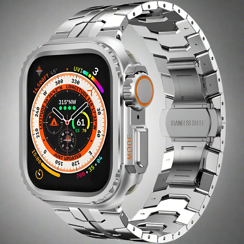 Man's Steel Band+Metal Case for Apple Watch Band 49mm 46mm 45mm 44mm Protective Watch Strap for Iwatch Series 10 9 8 7 Ultra2 Se Avontic