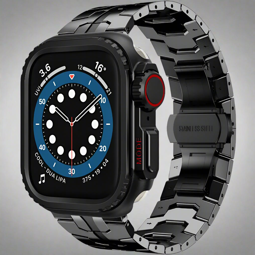 Man's Steel Band+Metal Case for Apple Watch Band 49mm 46mm 45mm 44mm Protective Watch Strap for Iwatch Series 10 9 8 7 Ultra2 Se Avontic