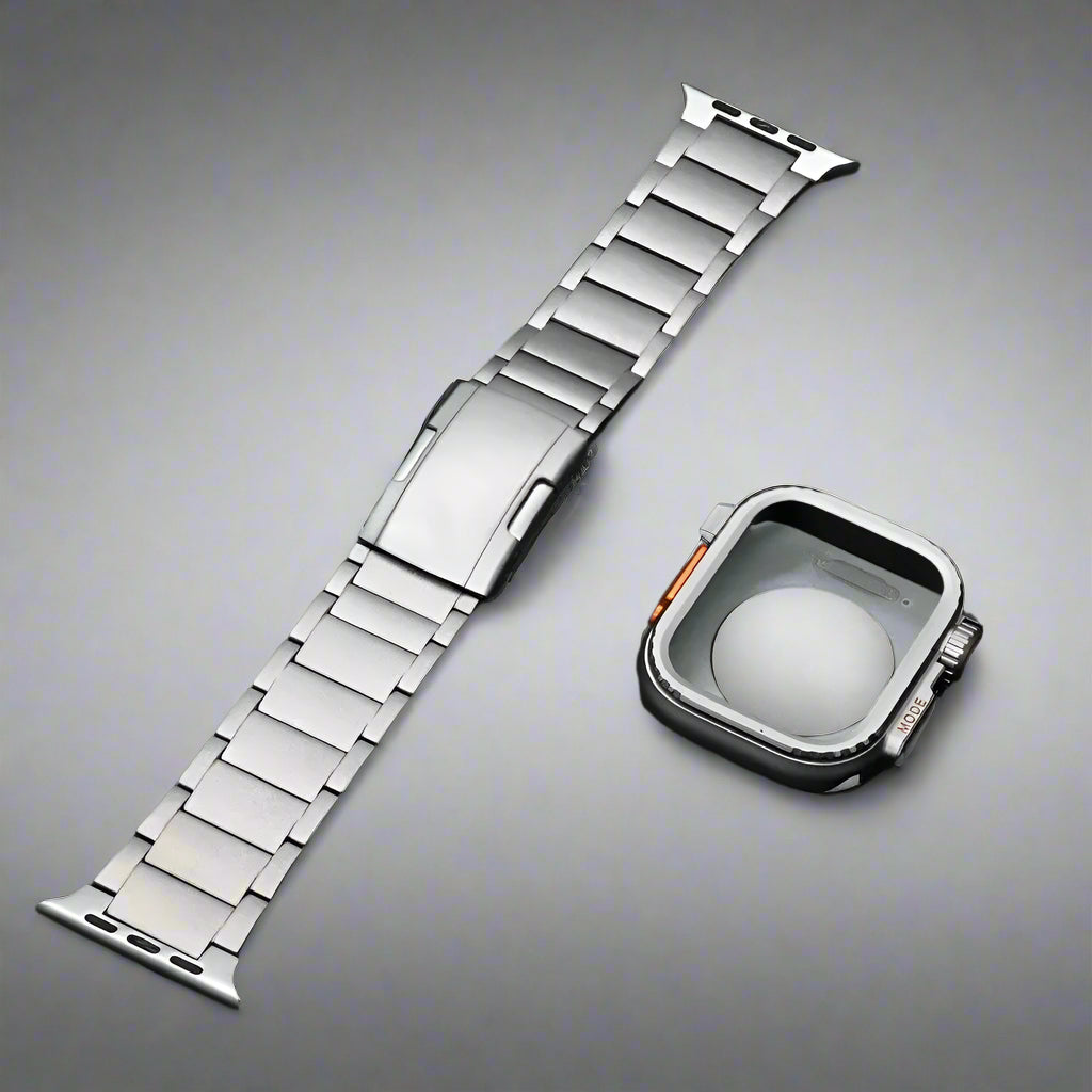 Men Titanium Band for Apple Watch Strap 49mm 46mm 45mm 44mm Replaced Case+Bracelet Accessories for Iwatch Series 10 9 8 7 Ultra Pinnacle Luxuries